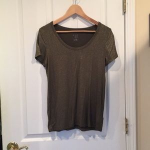 Bronze metallic t-shirt